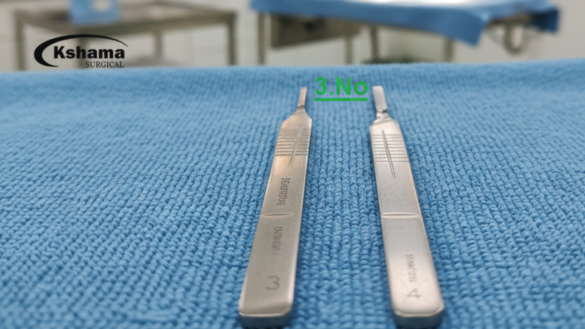 Stainless steel BP Handle for surgical blades, durable and reusable instrument for hospitals and veterinary clinics.