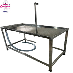 Kshama OT Table Examination / Surgical for Veterinary Stainless Steel I OT Table Veterinary Instruments (1 Set)